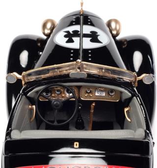 Auburn 851 Speedster 1935 Monopoly, Black with Matte Gold Auto World 1:18